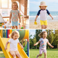 Resinta 8 Pack Baby Toddler Girls Cotton Bike Shorts Kids Safety Under Dress Dance Shorts