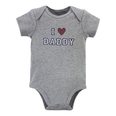 Hudson Baby Short Sleeve Bodysuits, 5-Pack, Newborn- 24 Months