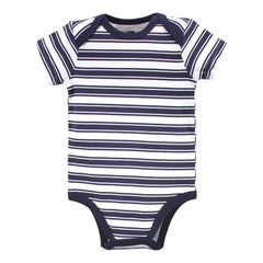 Hudson Baby Short Sleeve Bodysuits, 5-Pack, Newborn- 24 Months