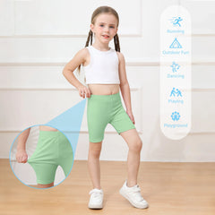 Resinta 8 Pack Baby Toddler Girls Cotton Bike Shorts Kids Safety Under Dress Dance Shorts