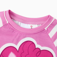 My Little Pony Girls Pajamas Sets Pinkie Pie Unicorn Long Sleeve Striped Sleepwear 2-Piece Loungewear Toddler Kids 3T