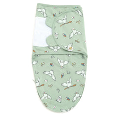 Harry Potter Hedwig Owl Newborn Baby Boys 3 Pack Swaddle Sacks Green / Maroon White 6-9 Month