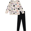 Pink Angel Girls’ 2-Piece Fleece Sweatshirt and Legging Set – Cozy Fall & Winter Outfit with Stylish Prints