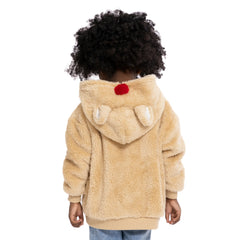 Rudolph the Red-Nosed Reindeer Toddler Girls Plush Cosplay Hoodie, Sizes 12M-5T