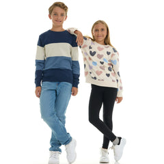 Pink Angel Girls’ 2-Piece Fleece Sweatshirt and Legging Set – Cozy Fall & Winter Outfit with Stylish Prints